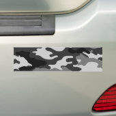 Grijze camouflage bumpersticker (Op auto)