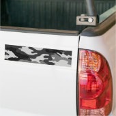Grijze camouflage bumpersticker (Op Truck)