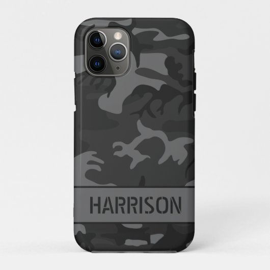 Grijze camouflage Case-Mate iPhone case (Achterkant)