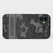 Grijze camouflage Case-Mate iPhone case (Achterkant (horizontaal))
