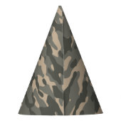 Grijze camouflage feesthoedjes (Achterkant)