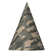 Grijze camouflage feesthoedjes (Links)