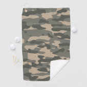 Grijze camouflage golfhanddoek (Insitu)