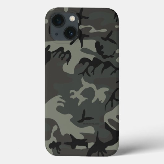 Grijze camouflage iPad Case (Achterkant)