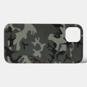 Grijze camouflage iPad Case (Achterkant (horizontaal))