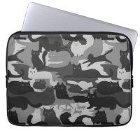 Grijze Camouflage Katten Pattern Grey Kitty Cats C