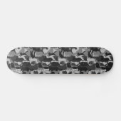 Grijze Camouflage Katten Pattern Grey Kitty Cats C Persoonlijk Skateboard (Horizontaal)