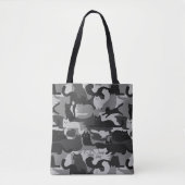 Grijze Camouflage Katten Pattern Grey Kitty Cats C Tote Bag (Voorkant)