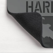 Grijze camouflage met monogram muismat (Hoek)