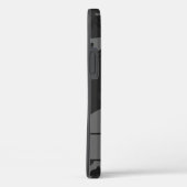 Grijze camouflage monogram Case-Mate iPhone case (Achterkant / Rechts)