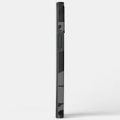 Grijze camouflage monogram Case-Mate iPhone case (Achterkant / Rechts)