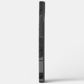 Grijze camouflage monogram Case-Mate iPhone case (Achterkant / Links)