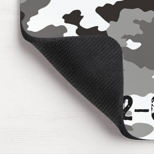 Grijze camouflage muismat (Hoek)