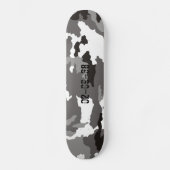 Grijze camouflage persoonlijk skateboard (Voorkant)