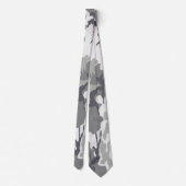 Grijze Camouflaged Pattern Stropdas (Achterkant)