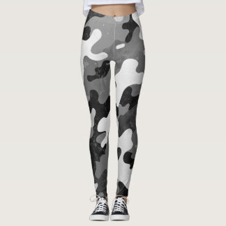 Grijze camouflageleggings Stijlvolle camouflage sp Leggings