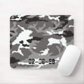 Grijze camouflagepatroon muismat (Met muis)