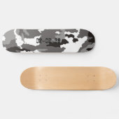 Grijze camouflagepatroon skateboard (Horizontaal)