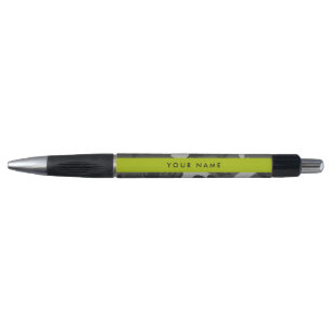 Grijze camouflagepatroon, Uw naam, Personaliseer Pen