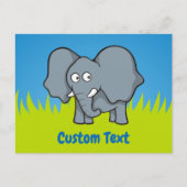 Grijze cartoon briefkaart (Voorkant)