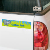 Grijze cartoon bumper sticker (Op Truck)