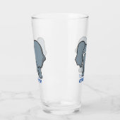 Grijze Cartoon Glas (Links)
