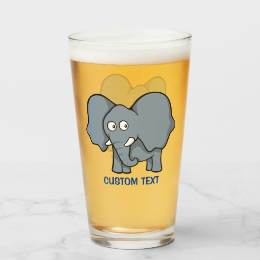Grijze Cartoon Glas (Voorkant gevuld)