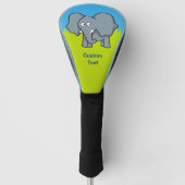 Grijze Cartoon Golfheadcover (Voorkant)
