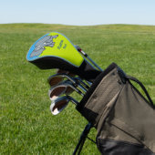 Grijze Cartoon Golfheadcover (Insitu)