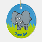 Grijze cartoon keramisch ornament (Links)