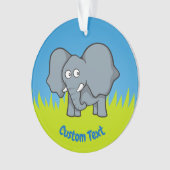 Grijze cartoon ornament (voorkant)