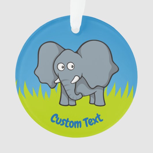 Grijze cartoon ornament (voorkant)