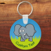 Grijze Cartoon Sleutelhanger (Voorkant)