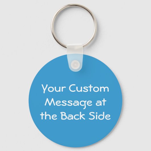 Grijze Cartoon Sleutelhanger (Achterkant)