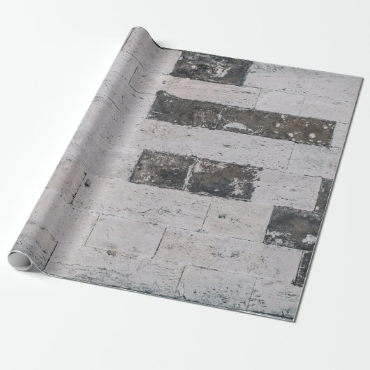 Grijze cementwand cadeaupapier (Uitgerold)