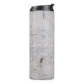 Grijze cementwand thermosbeker (Gedraaid links)
