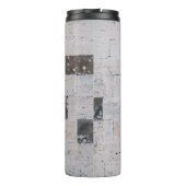Grijze cementwand thermosbeker (Achterkant)