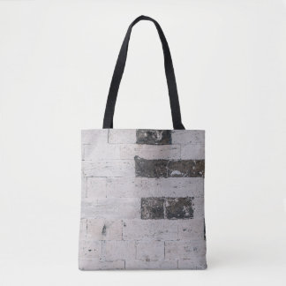 Grijze cementwand tote bag