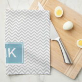 Grijze Chevron.png Theedoek (Quarter Fold)