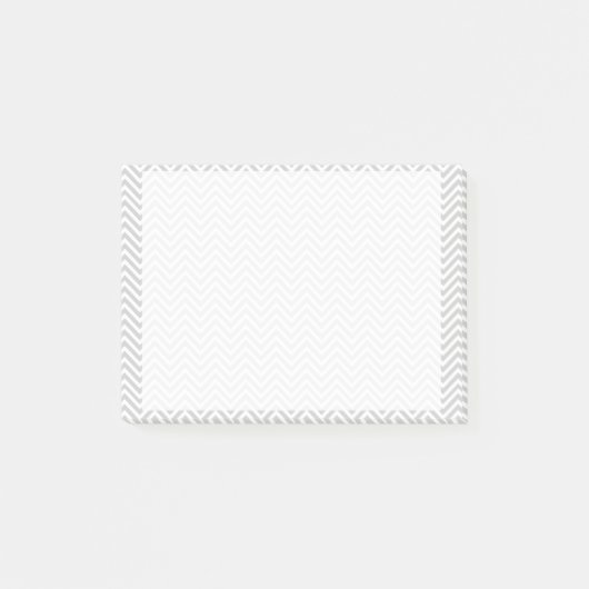 Grijze chevron post-it® notes (Voorkant)