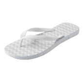 Grijze Chevron Teenslippers (Schuin)