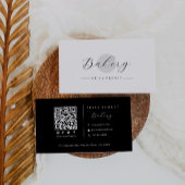 Grijze cirkel Minimalistische Eenvoudige QR-Code Visitekaartje