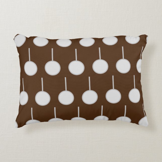 Grijze cirkels accent kussen (Voorkant)