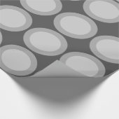 Grijze cirkels cadeaupapier (Hoek)