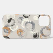 Grijze cirkels: eenvoudig naadloos patroon Case-Mate iPhone case (Achterkant (horizontaal))