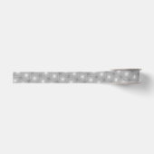 Grijze cirkels patroon grosgrain lint (Voorkant)