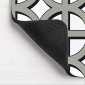 grijze cirkels patroon muismat (Hoek)