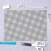 Grijze cirkels patroon tissuepapier (Craft)