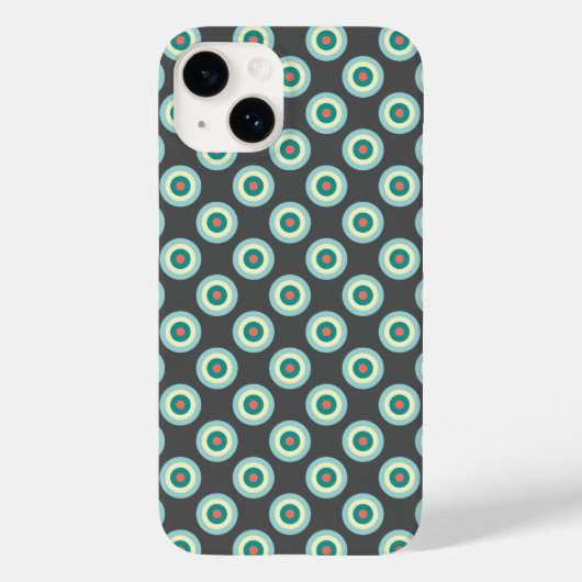 Grijze combinatiecirkels van Shirley Taylor Case-Mate iPhone Case (Achterkant)