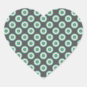 Grijze combinatiecirkels van Shirley Taylor Hart Sticker